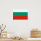 Patriotische Bulgarische Flagge Poster (Küche)