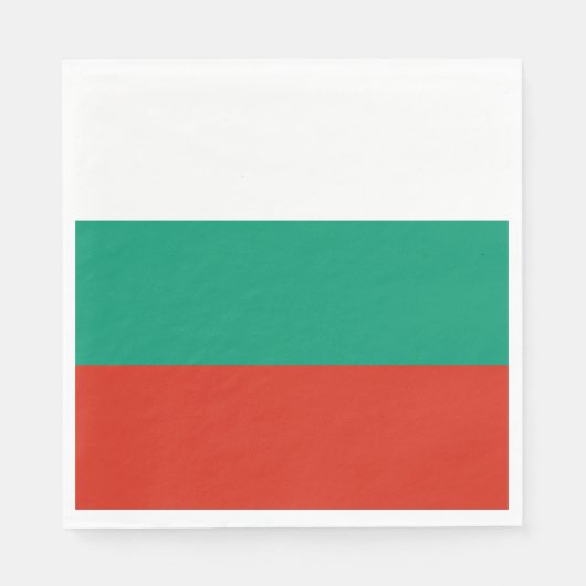 Patriotische Bulgarische Flagge Serviette (Vorderseite)