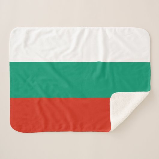 Patriotische Bulgarische Flagge Sherpadecke (Vorderseite (Horizontal))