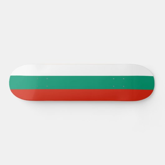 Patriotische Bulgarische Flagge Skateboard (Horizontal)