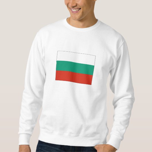 Patriotische Bulgarische Flagge Sweatshirt (Vorderseite)
