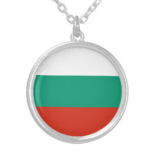 Patriotische Bulgarische Flagge Versilberte Kette