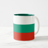 Patriotische Bulgarische Flagge Zweifarbige Tasse (VorderseiteRechts)