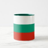 Patriotische Bulgarische Flagge Zweifarbige Tasse (Mittel)