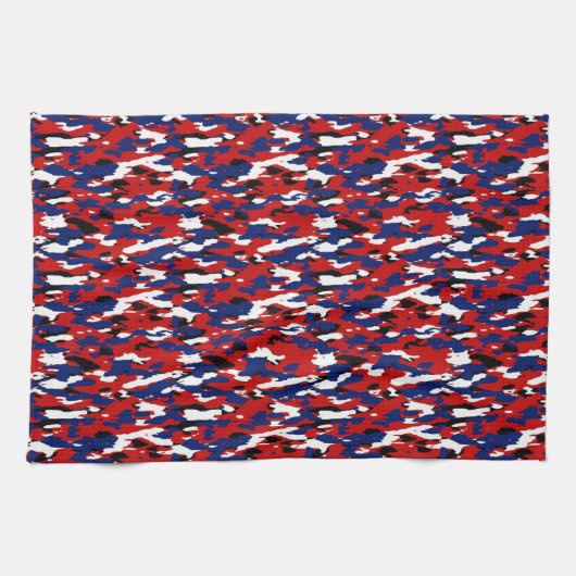 Patriotische Camouflage Geschirrtuch (Horizontal)