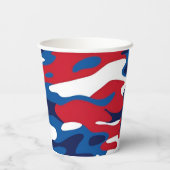 Patriotische Camouflage Pappbecher (Rückseite)