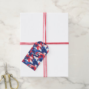 Patriotische Camouflage Red White Blue USA Freedom Geschenkanhänger