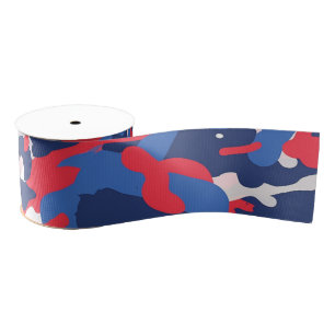 Patriotische Camouflage Red White Blue USA Freedta Ripsband