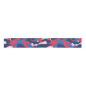 Patriotische Camouflage Red White Blue USA Freedta Ripsband (Vorderseite)