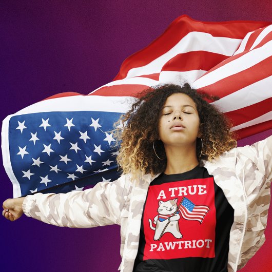 PATRIOTISCHE CAT-T - SHIRT, EIN WAHRSCHEINLICHES P T-Shirt