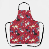 Patriotische Chihuahua-Pattern-Schürze Schürze (Vorderseite)