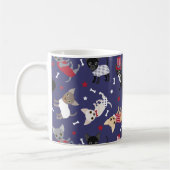 Patriotische Chihuahua-Pattern-Tasse Kaffeetasse (Links)