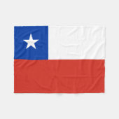 Patriotische Chile-Flagge Chiles Fleecedecke (Vorderseite (Horizontal))