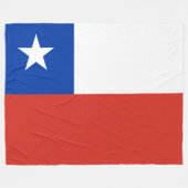 Patriotische Chile-Flagge Chiles Fleecedecke (Vorderseite (Horizontal))