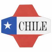 Patriotische Chile-Flagge Chiles Fußball (Flach)