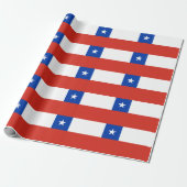 Patriotische Chile-Flagge Chiles Geschenkpapier (Ungerollt)