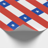 Patriotische Chile-Flagge Chiles Geschenkpapier (Ecke)