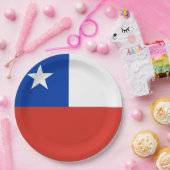 Patriotische Chile-Flagge Chiles Pappteller (Party)