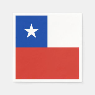 Patriotische Chile-Flagge Chiles Serviette