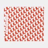 Patriotische CHINA FLAG Anpassbare Schrift WEISS Fleecedecke (Vorderseite (Horizontal))