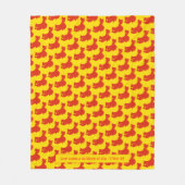 Patriotische CHINA FLAG Anpassbare Skripterie YELL Fleecedecke (Vorderseite)