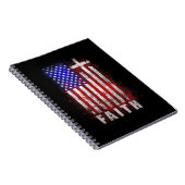 Patriotische Christliche Glaube Liebe Jesus amerik Notizblock (Rechte Seite)