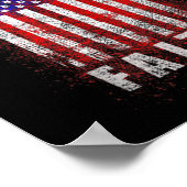 Patriotische Christliche Glaube Liebe Jesus amerik Poster (Ecke)