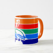 Patriotische Combo-Tasse unter der Flagge von St. Tasse (VorderseiteRechts)