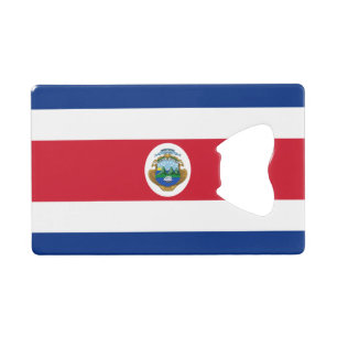 Patriotische costa-ricanische Flagge Geldbeutel Flaschenöffner