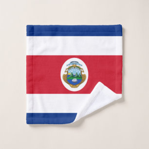Patriotische costa-ricanische Flagge Waschlappen