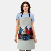 Patriotische Cupcakes Schürze (Getragen)