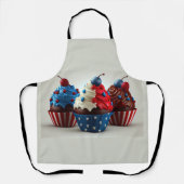 Patriotische Cupcakes Schürze (Vorderseite)