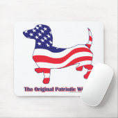 Patriotische Dackel - Dackel Mousepad (Mit Mouse)