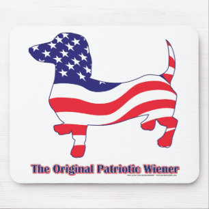 Patriotische Dackel - Dackel Mousepad