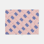 Patriotische Dackel Fleecedecke (Vorderseite (Horizontal))