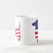 Patriotische Dackel Kaffeetasse (Mittel)