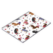 Patriotische Dackel Notizblock (Linke Seite)