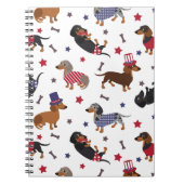 Patriotische Dackel Notizblock (Vorderseite)