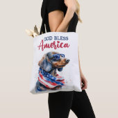 Patriotische Dackel Tasche (Von Nahem)
