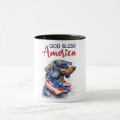 Patriotische Dackel Tasse (Zentrum)