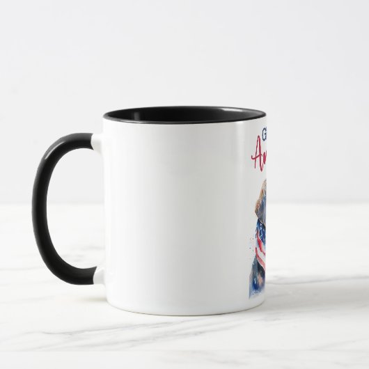 Patriotische Dackel Tasse (Links)