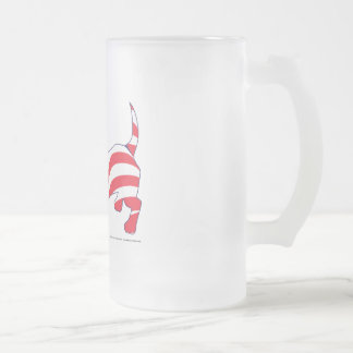 Patriotische Dackel - USA Mattglas Bierglas