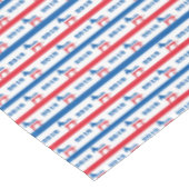 Patriotische Demokrat-Esel-Streifen 2016 Tischdecke (Schrägansicht)