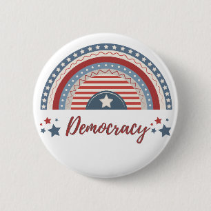 Patriotische Demokratie - politischer Widerstand Button