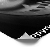 Patriotische Designs - "USA Freedom Motorcycle" Poster (Ecke)