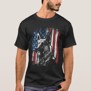Patriotische Deutsche Schäferhirte Amerikanische F T-Shirt