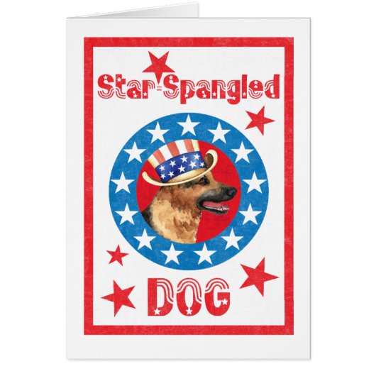 Patriotische Deutsche Schäferkarte (Vorne)