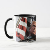 Patriotische Donald Trump Flag-Tasse Tasse (Links)