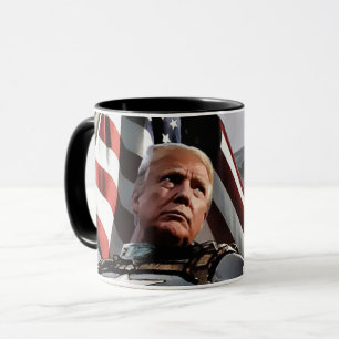 Patriotische Donald Trump Flag-Tasse Tasse