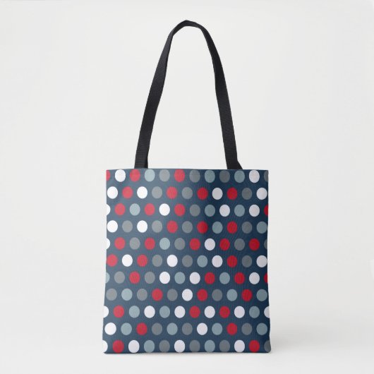Patriotische Dots-Tasche Tasche (Vorderseite)